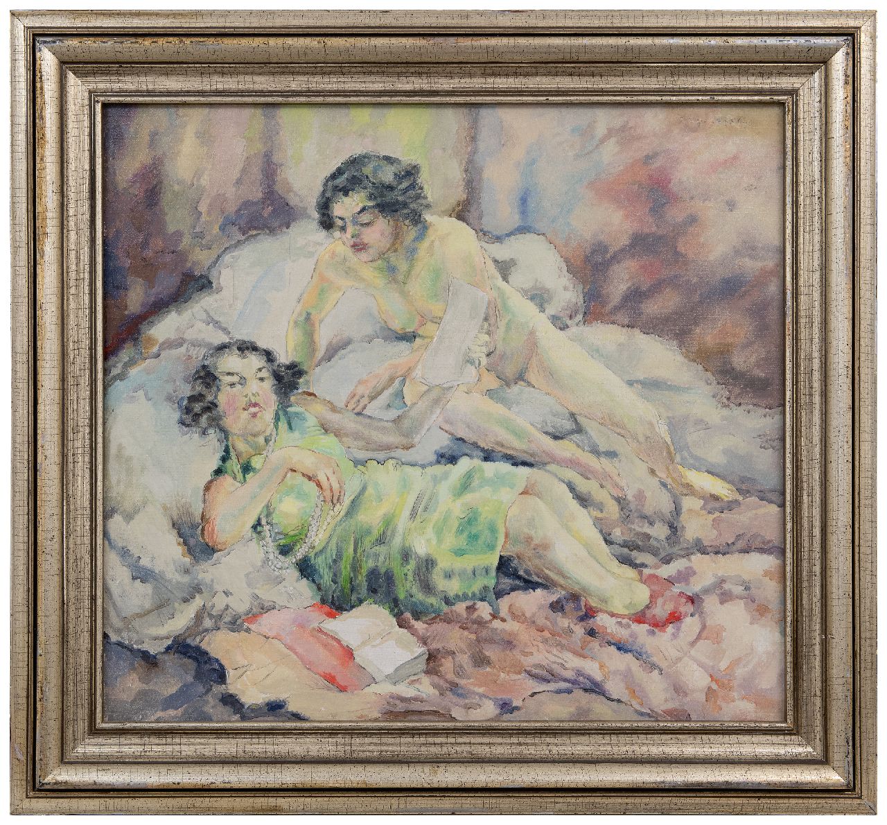 Homberg D.  | Dirk Homberg | Gemälde zum Verkauf angeboten | Zwei Frauen, Öl auf Leinwand 57,3 x 63,5 cm, Unterzeichnet o.r. und ohne Rahmen