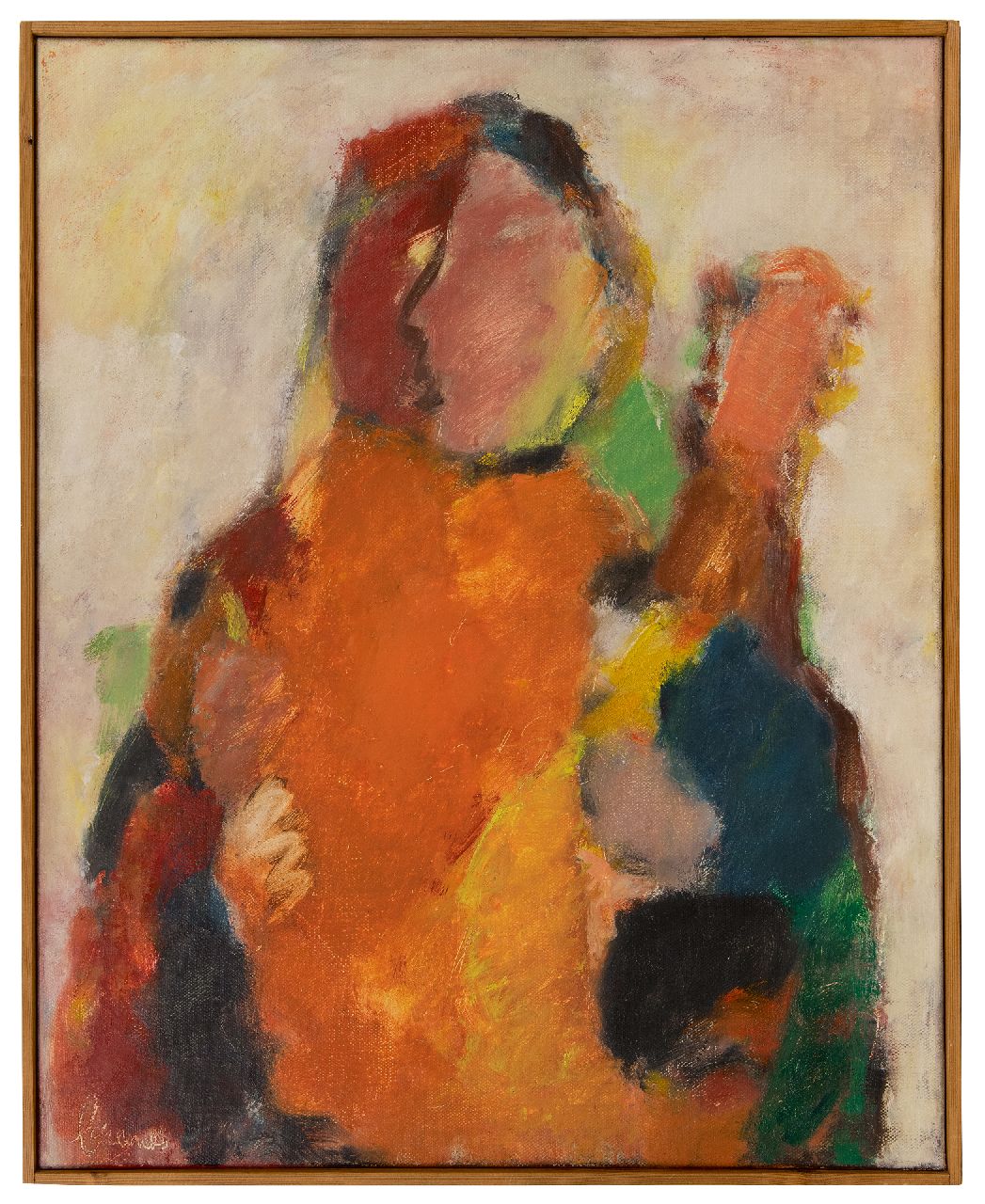 Brands E.A.M.  | Eugenius Antonius Maria 'Eugène' Brands | Gemälde zum Verkauf angeboten | Junge mit Gitarre, Öl auf Leinwand 75,4 x 60,0 cm, Unterzeichnet u.l. und datiert auf dem Keilrahmen 1970