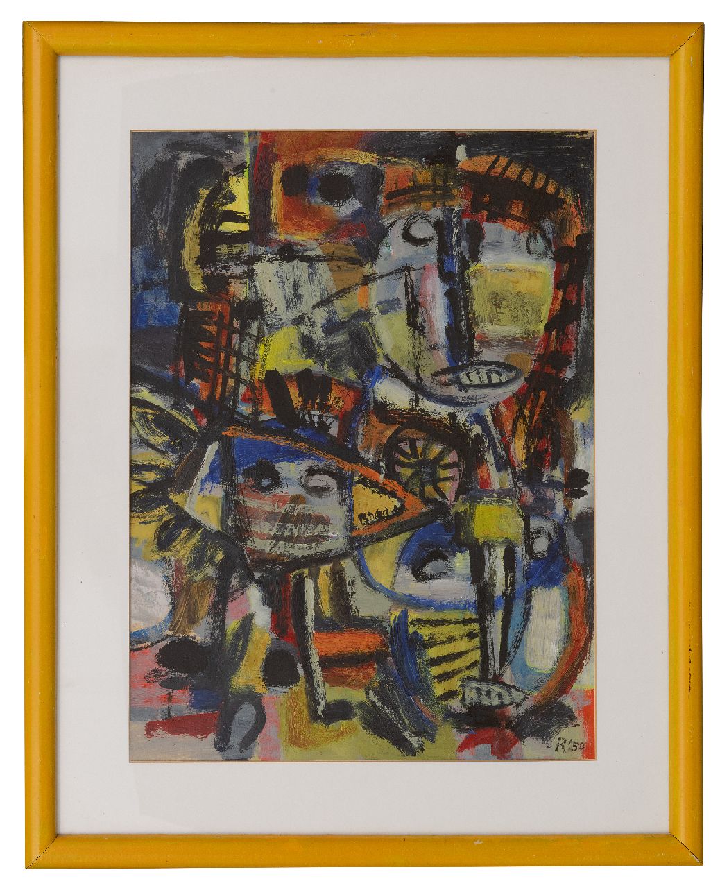 Romijn G.A.M.  | Gustavus Adrianus Maria 'Gust' Romijn | Gemälde zum Verkauf angeboten | Ohne titel, Öl auf Papier 50,0 x 37,0 cm, Unterzeichnet u.r. und datiert '50