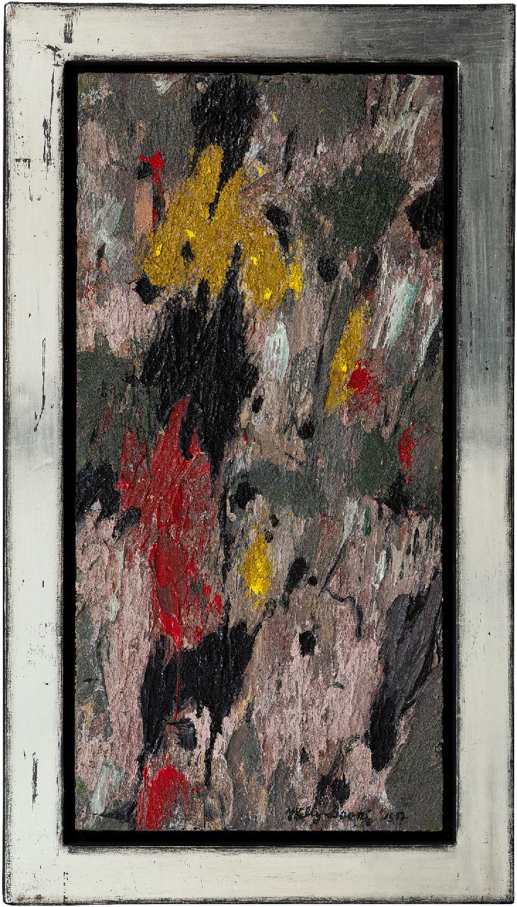 Boers W.H.F.  | 'Willy' Herman Friederich Boers, Stil bewegen (Leise bewegen), Öl auf Masonit 61,5 x 29,5 cm, Unterzeichnet l.u. und datiert '57