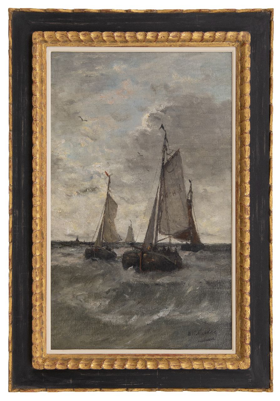 Mesdag H.W. | Hendrik Willem Mesdag | Gemälde zum Verkauf angeboten | Rückkehr der Fischerboote, Scheveningen, Öl auf Leinwand 78,1 x 48,1 cm, Unterzeichnet u.r. Mesdag H.W. | Hendrik Willem Mesdag | Gemälde zum Verkauf angeboten | Rückkehr der Fischerboote, Scheveningen, Öl auf Leinwand 78,1 x 48,1 cm, Unterzeichnet u.r.