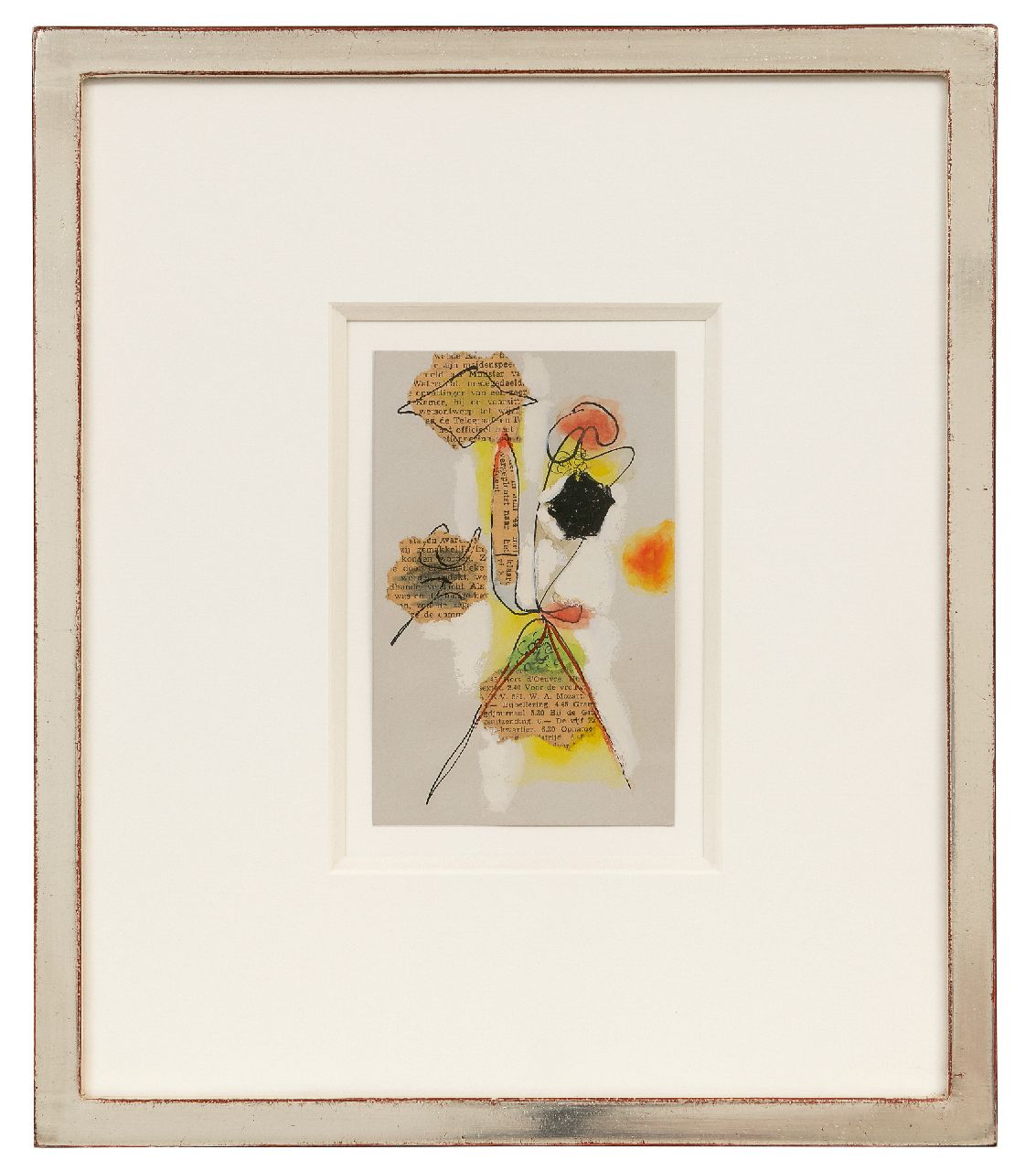 Ouborg P. | Pieter 'Piet' Ouborg | zum Verkauf angeboten | Collage, ink, watercolour, collage and gouache on paper 15,2 x 9,6 cm, zu datieren um 1947 Ouborg P. | Pieter 'Piet' Ouborg | zum Verkauf angeboten | Collage, ink, watercolour, collage and gouache on paper 15,2 x 9,6 cm, zu datieren um 1947
