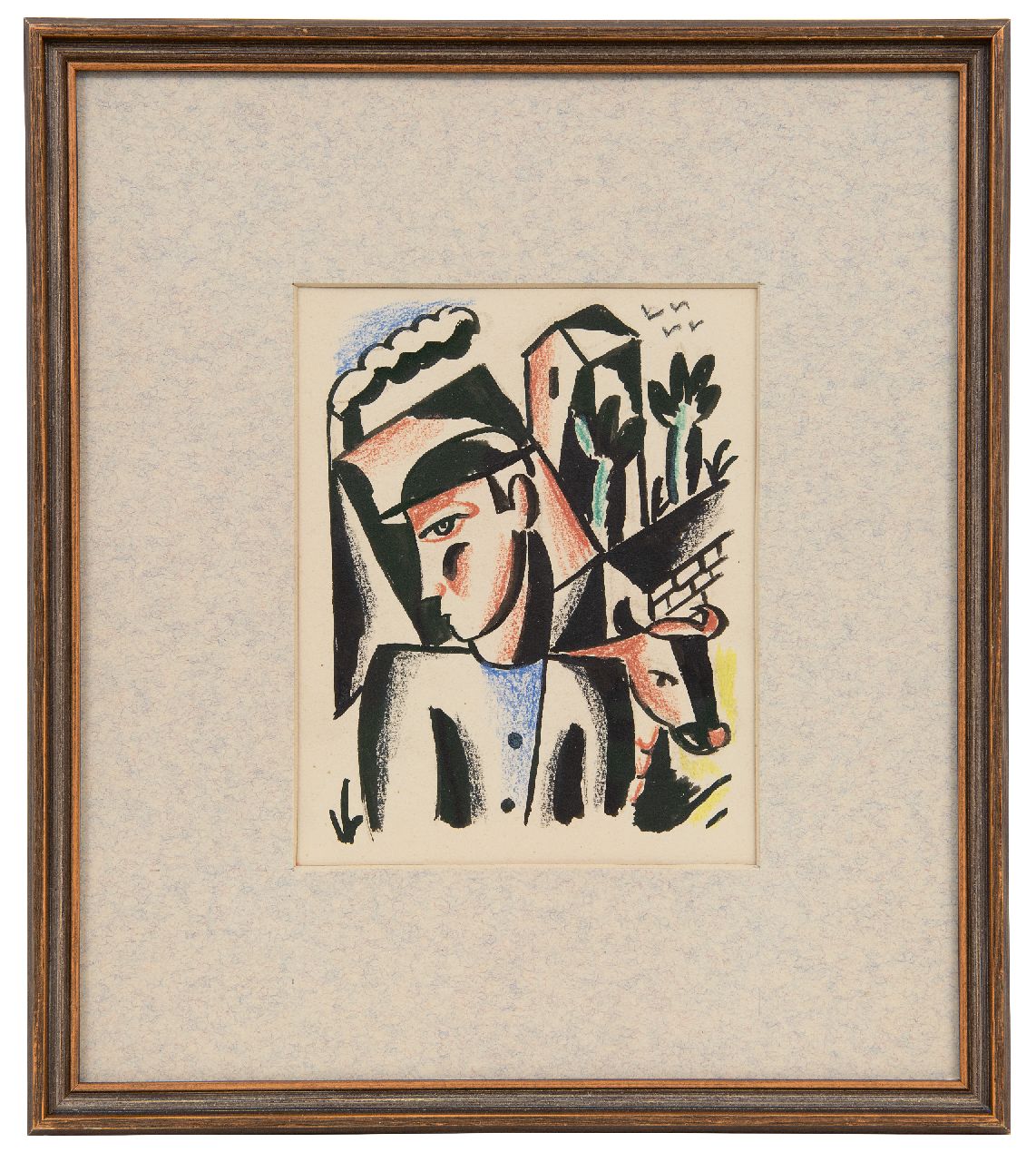 Hynckes R. | Raoul Hynckes | Aquarelle und Zeichnungen zum Verkauf angeboten | Bauer mit Kuh, Tinte und Kreide auf Papier 15,3 x 12,3 cm Hynckes R. | Raoul Hynckes | Aquarelle und Zeichnungen zum Verkauf angeboten | Bauer mit Kuh, Tinte und Kreide auf Papier 15,3 x 12,3 cm