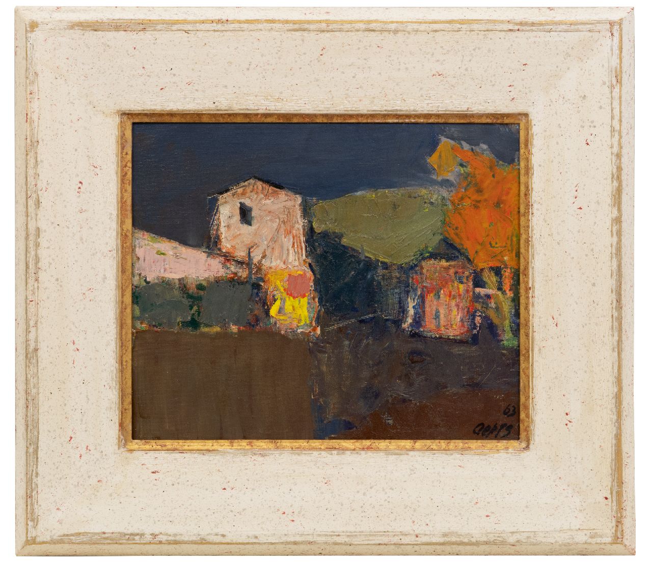 Oepts W.A. | Willem Anthonie 'Wim' Oepts | Gemälde zum Verkauf angeboten | Bauernhof, Öl auf Leinwand 24,8 x 29,2 cm, Unterzeichnet u.r. und datiert '63 Oepts W.A. | Willem Anthonie 'Wim' Oepts | Gemälde zum Verkauf angeboten | Bauernhof, Öl auf Leinwand 24,8 x 29,2 cm, Unterzeichnet u.r. und datiert '63