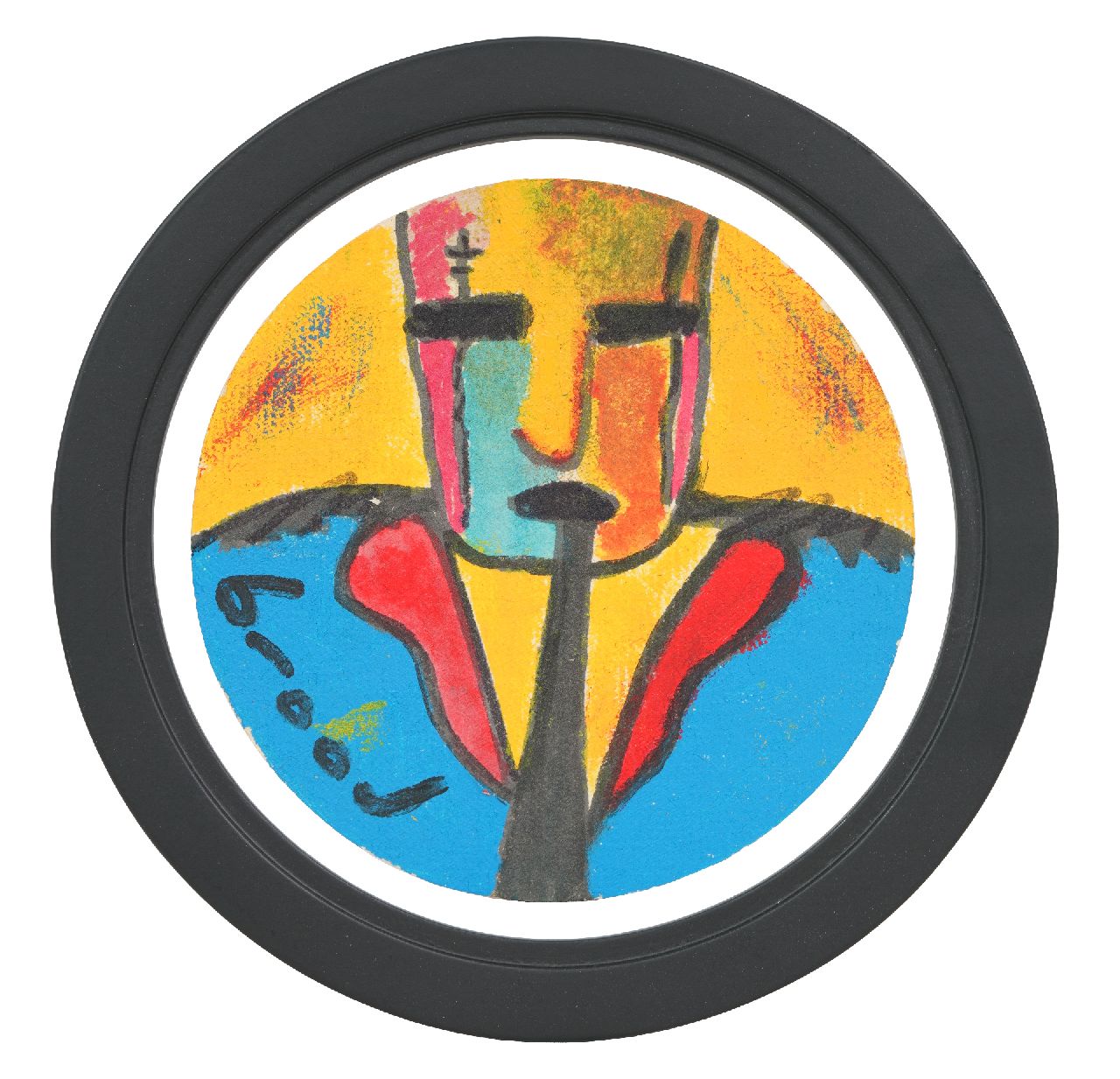 Brood H.  | Herman Brood |  zum Verkauf angeboten | Bierdeckel, Unterzeichnet u.l.