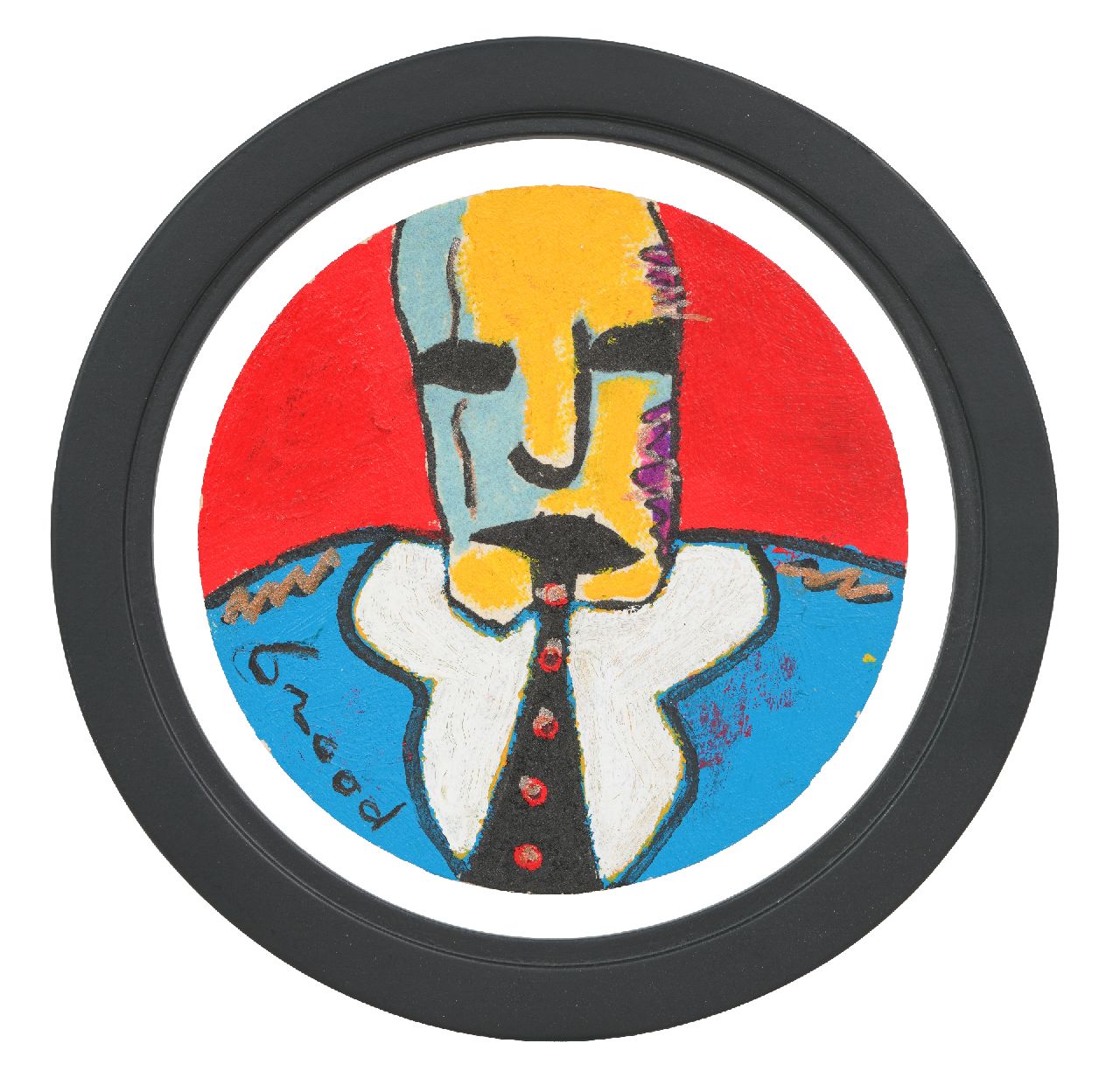 Brood H.  | Herman Brood |  zum Verkauf angeboten | Bierdeckel, Unterzeichnet u.l.