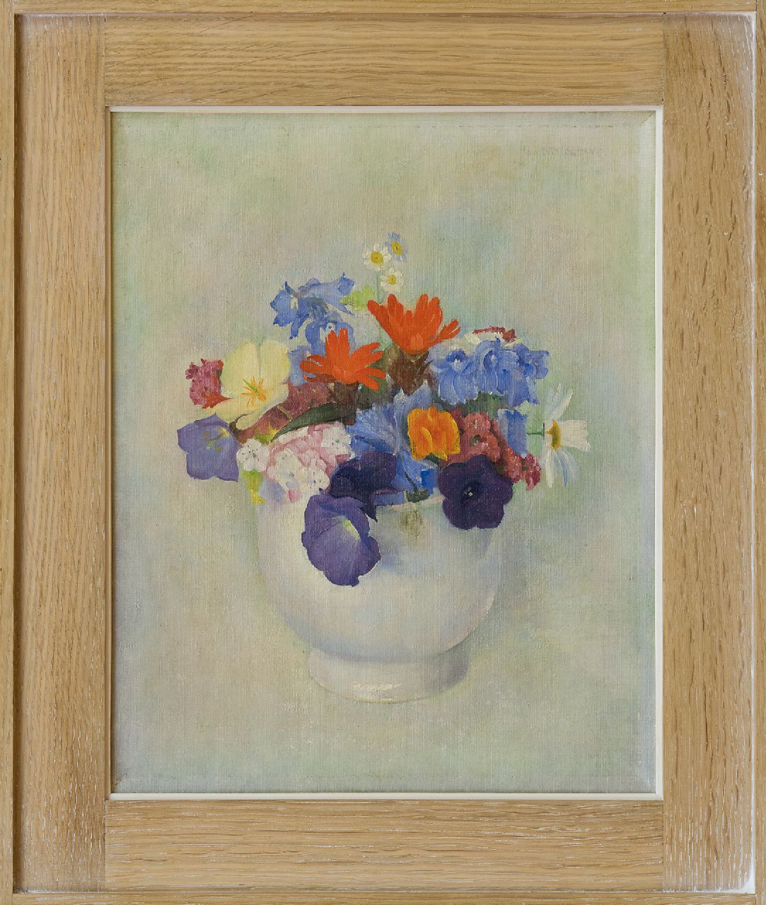 Wittenberg J.H.W.  | 'Jan' Hendrik Willem Wittenberg | Gemälde zum Verkauf angeboten | Blumenstilleben, Öl auf Leinwand 29,8 x 24,0 cm, Unterzeichnet o.r. und zu datieren um 1940