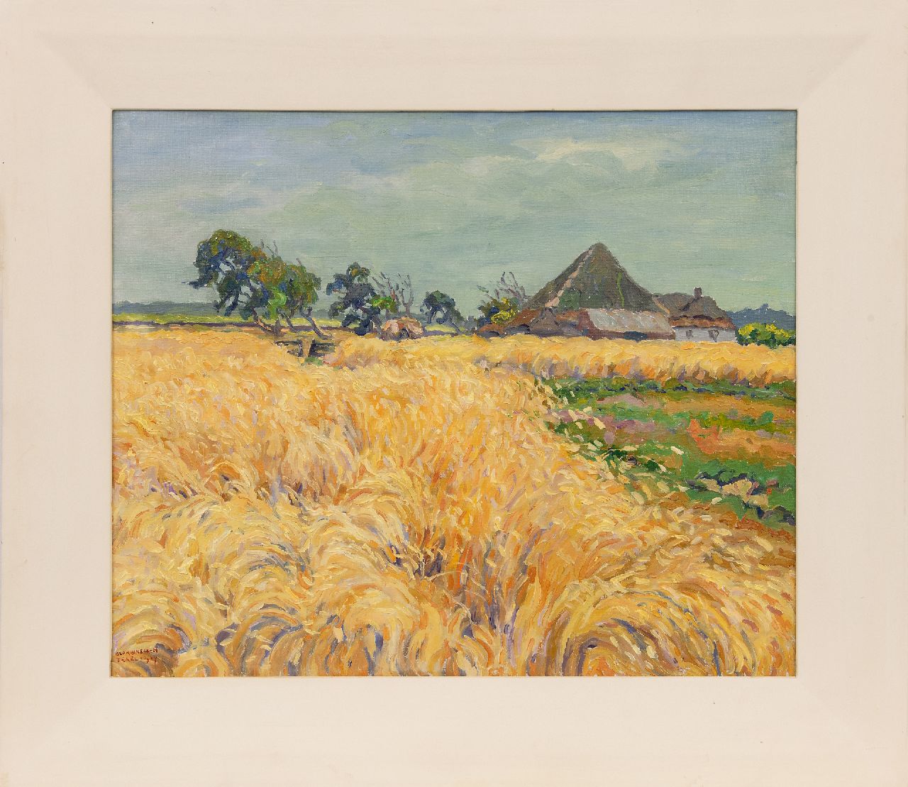 Blok van der Velden A.D.  | Adrianus Dirk 'Ad' Blok van der Velden | Gemälde zum Verkauf angeboten | Landschaft auf der Insel Texel, Öl auf Leinwand 50,3 x 60,5 cm, Unterzeichnet u.l. und datiert Texel 1947 (?)