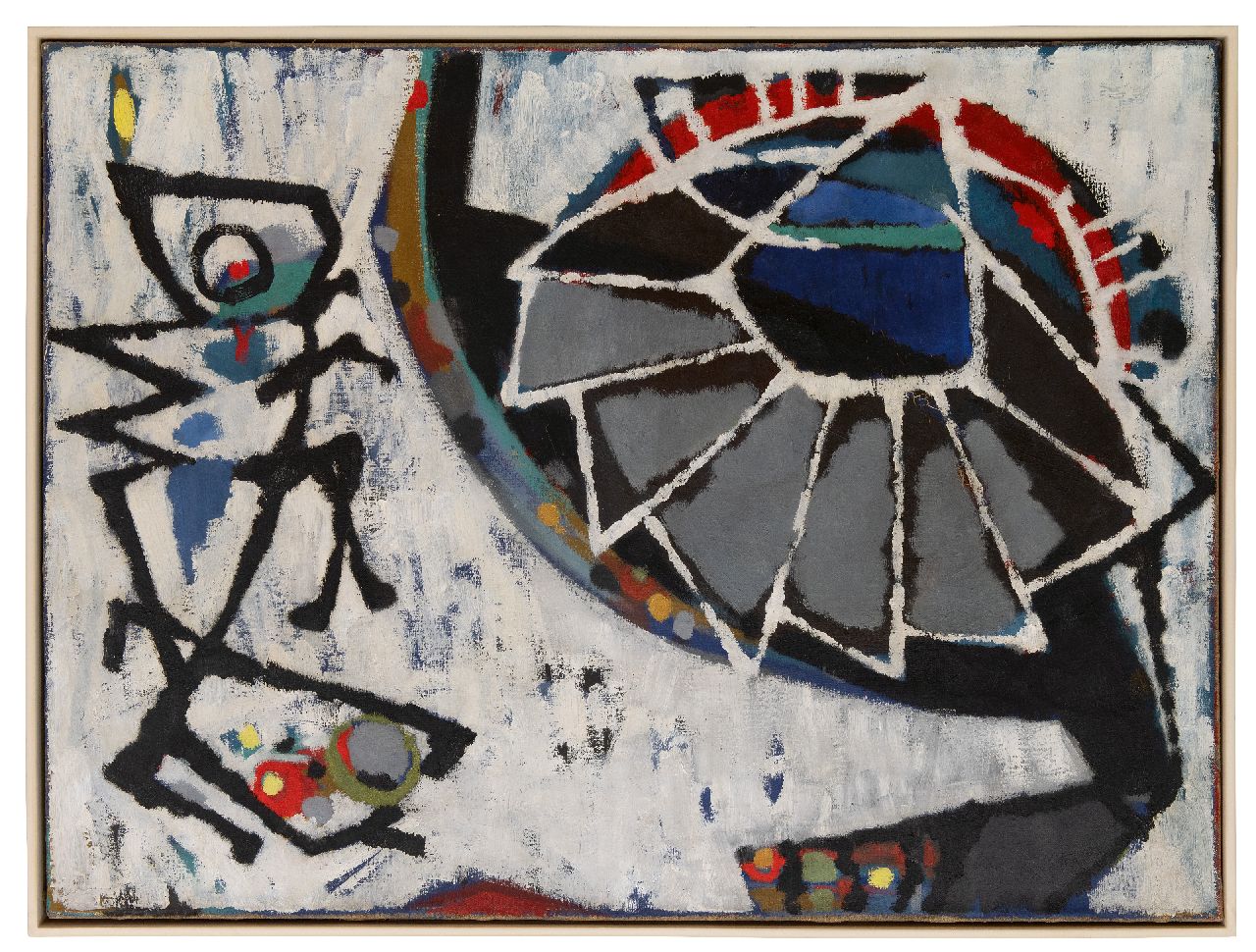 Hunziker F. | Frieda Hunziker, Ants, Öl auf Leinwand 75,5 x 100,1 cm, zu datieren Ende der 50er Jahre Hunziker F. | Frieda Hunziker, Ants, Öl auf Leinwand 75,5 x 100,1 cm, zu datieren Ende der 50er Jahre