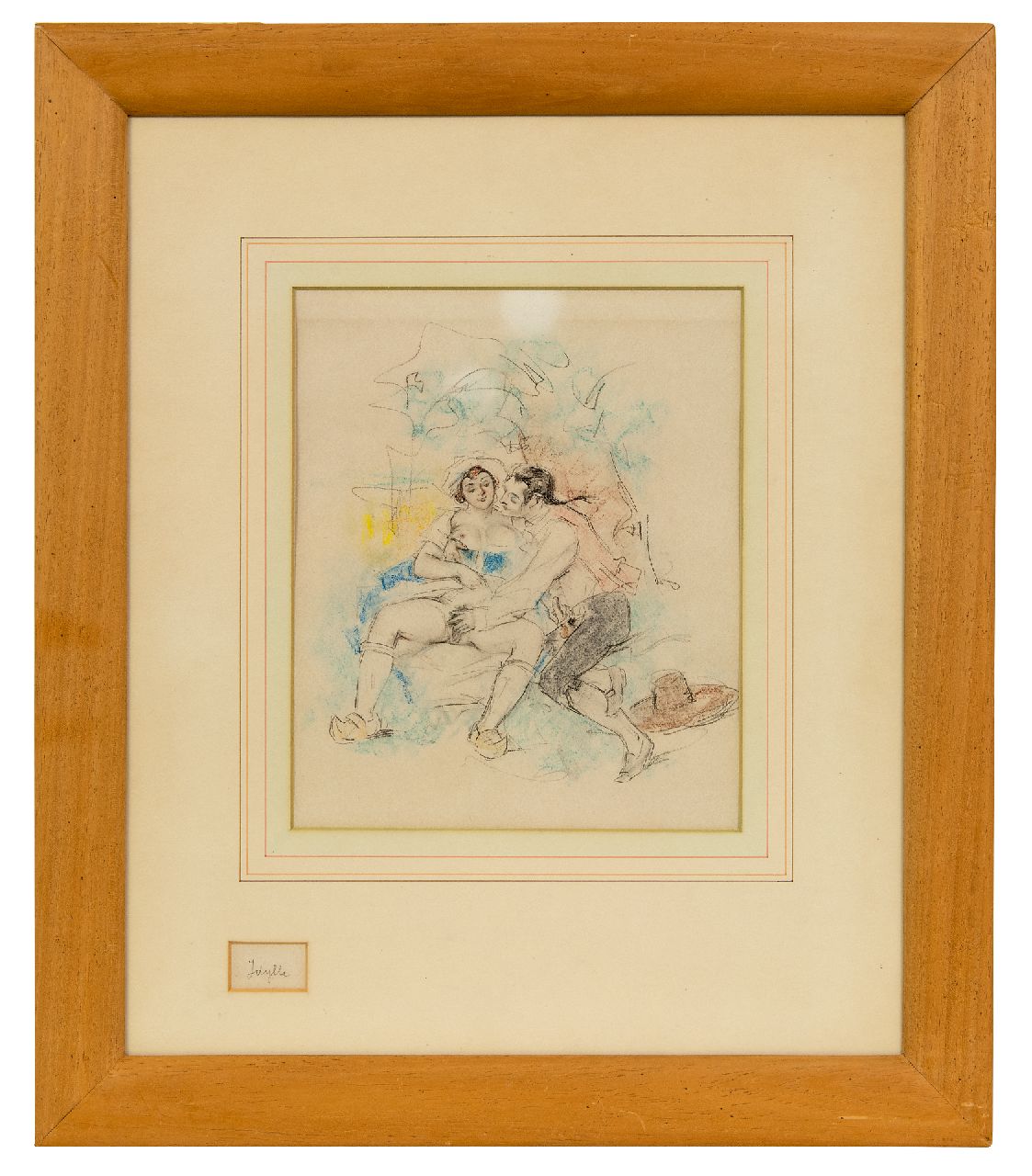 Poulton T.L. | Thomas Leycester 'Tom' Poulton, Idylle, Farbbleistift auf Papier 21,5 x 18,0 cm Poulton T.L. | Thomas Leycester 'Tom' Poulton, Idylle, Farbbleistift auf Papier 21,5 x 18,0 cm