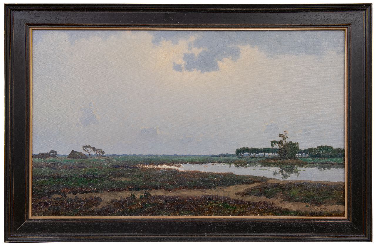 Knikker sr. J.S.  | 'Jan' Simon Knikker sr. | Gemälde zum Verkauf angeboten | Weite holländische landschaft, Öl auf Leinwand 60,4 x 100,2 cm, Unterzeichnet u.r.