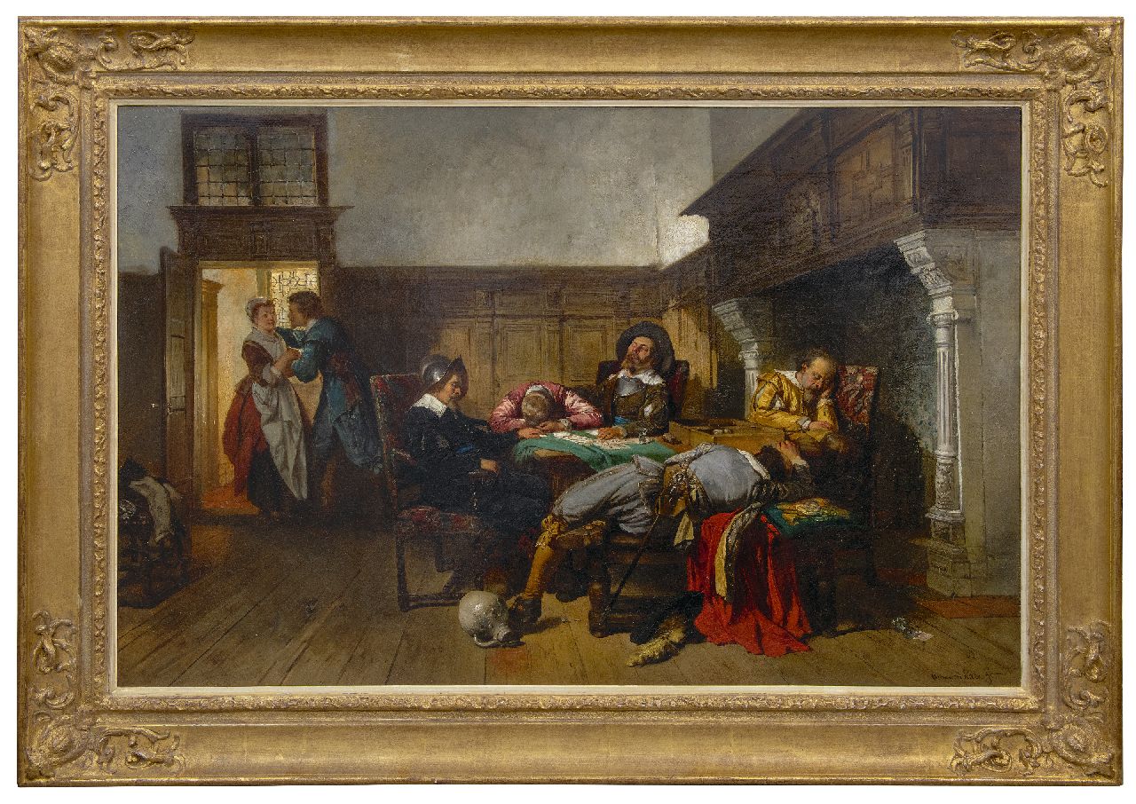 Kate H.F.C. ten | 'Herman' Frederik Carel ten Kate, Liebe ist wach wenn andere schlafen, Öl auf Leinwand 76,2 x 115,4 cm, Unterzeichnet r.u. Kate H.F.C. ten | 'Herman' Frederik Carel ten Kate, Liebe ist wach wenn andere schlafen, Öl auf Leinwand 76,2 x 115,4 cm, Unterzeichnet r.u.