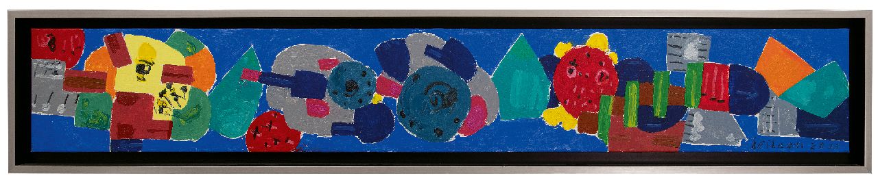 Haan J. de | Jurjen de Haan | Gemälde zum Verkauf angeboten | Nachtleben, Öl auf Leinwand 29,0 x 200,0 cm, Unterzeichnet u.r. und datiert 2003 Haan J. de | Jurjen de Haan | Gemälde zum Verkauf angeboten | Nachtleben, Öl auf Leinwand 29,0 x 200,0 cm, Unterzeichnet u.r. und datiert 2003