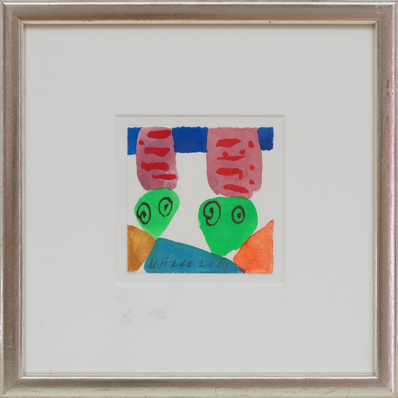 Haan J. de | Jurjen de Haan | Aquarelle und Zeichnungen zum Verkauf angeboten | Komposition, Gouache auf Papier 12,0 x 12,0 cm, Unterzeichnet u.M. und datiert 2000 Haan J. de | Jurjen de Haan | Aquarelle und Zeichnungen zum Verkauf angeboten | Komposition, Gouache auf Papier 12,0 x 12,0 cm, Unterzeichnet u.M. und datiert 2000