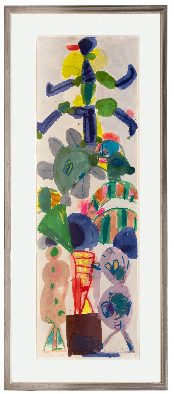 Haan J. de | Jurjen de Haan | Aquarelle und Zeichnungen zum Verkauf angeboten | x, Gouache auf Papier 120,0 x 40,0 cm, Unterzeichnet u.r. und datiert 2002 Haan J. de | Jurjen de Haan | Aquarelle und Zeichnungen zum Verkauf angeboten | x, Gouache auf Papier 120,0 x 40,0 cm, Unterzeichnet u.r. und datiert 2002