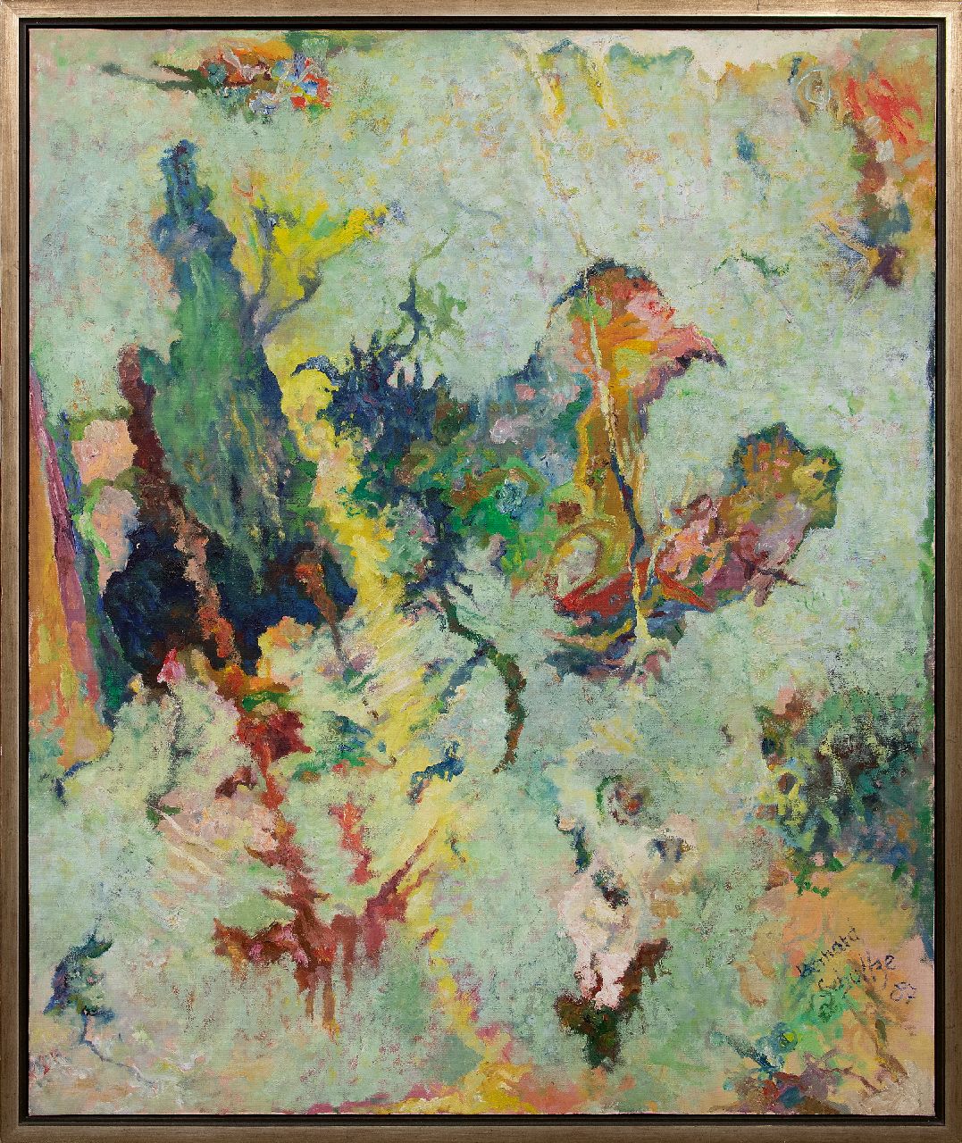 Schultze B. | Bernard Schultze | Gemälde zum Verkauf angeboten | Wie Ostern, Öl auf Leinwand 120,0 x 100,3 cm, Unterzeichnet u.r. und datiert '87 Schultze B. | Bernard Schultze | Gemälde zum Verkauf angeboten | Wie Ostern, Öl auf Leinwand 120,0 x 100,3 cm, Unterzeichnet u.r. und datiert '87