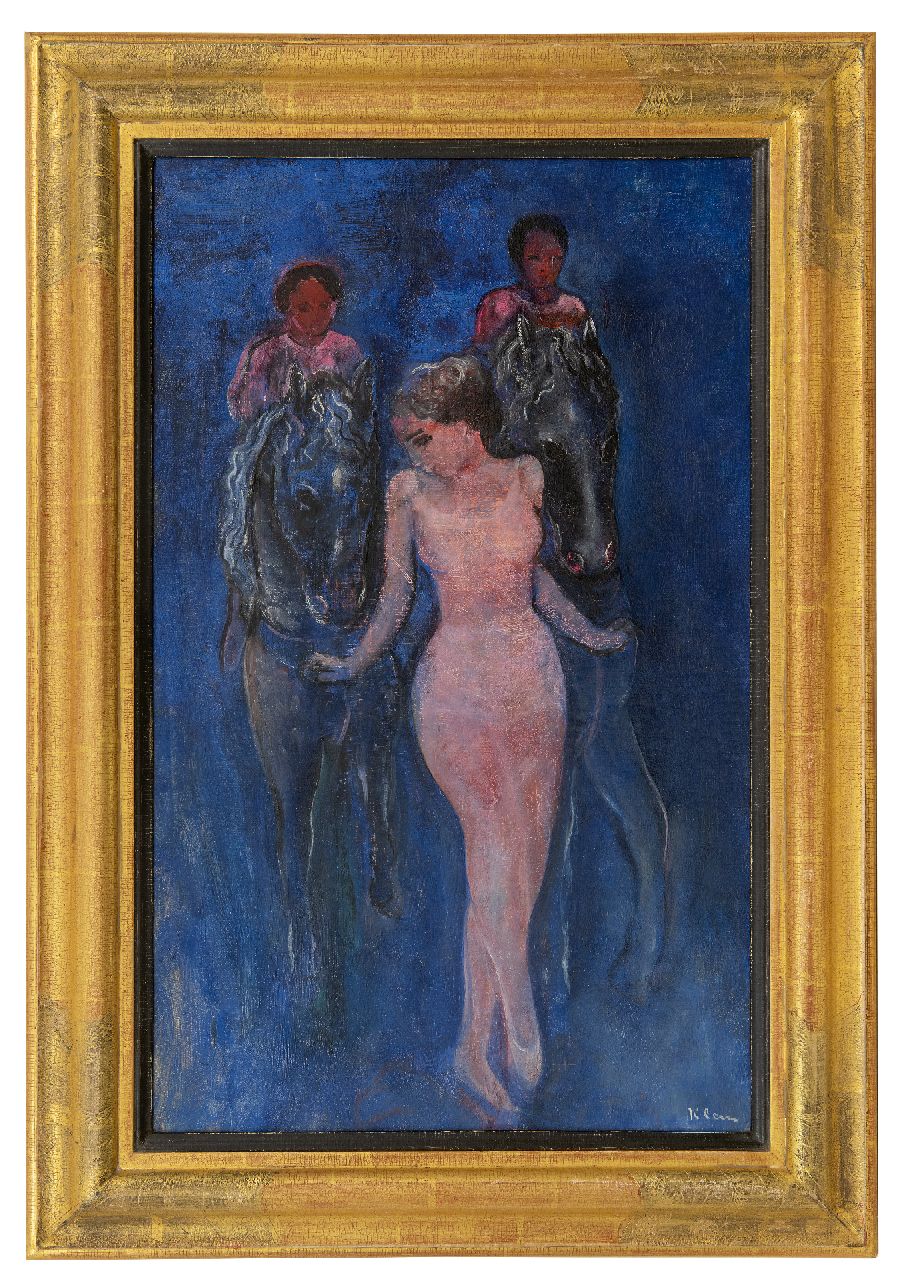 Klein F.F.A.  | Friedrich Franz Albert 'Frits' Klein | Gemälde zum Verkauf angeboten | Voltigeurs, Öl auf Leinwand 61,0 x 37,9 cm, Unterzeichnet u.r. und auf dem Keilrahmen