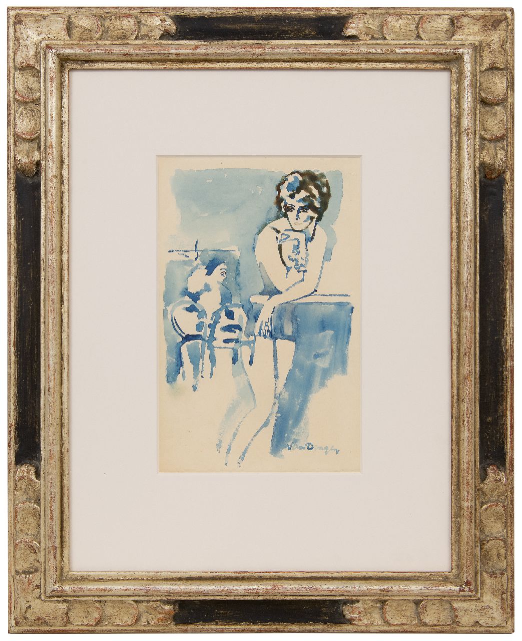 Dongen C.T.M. van | Cornelis Theodorus Maria 'Kees' van Dongen | Aquarelle und Zeichnungen zum Verkauf angeboten | Baigneuse à Deauville, Aquarell auf Papier 25,0 x 16,0 cm, Unterzeichnet u.r. und zu datieren 1920-er Jahren