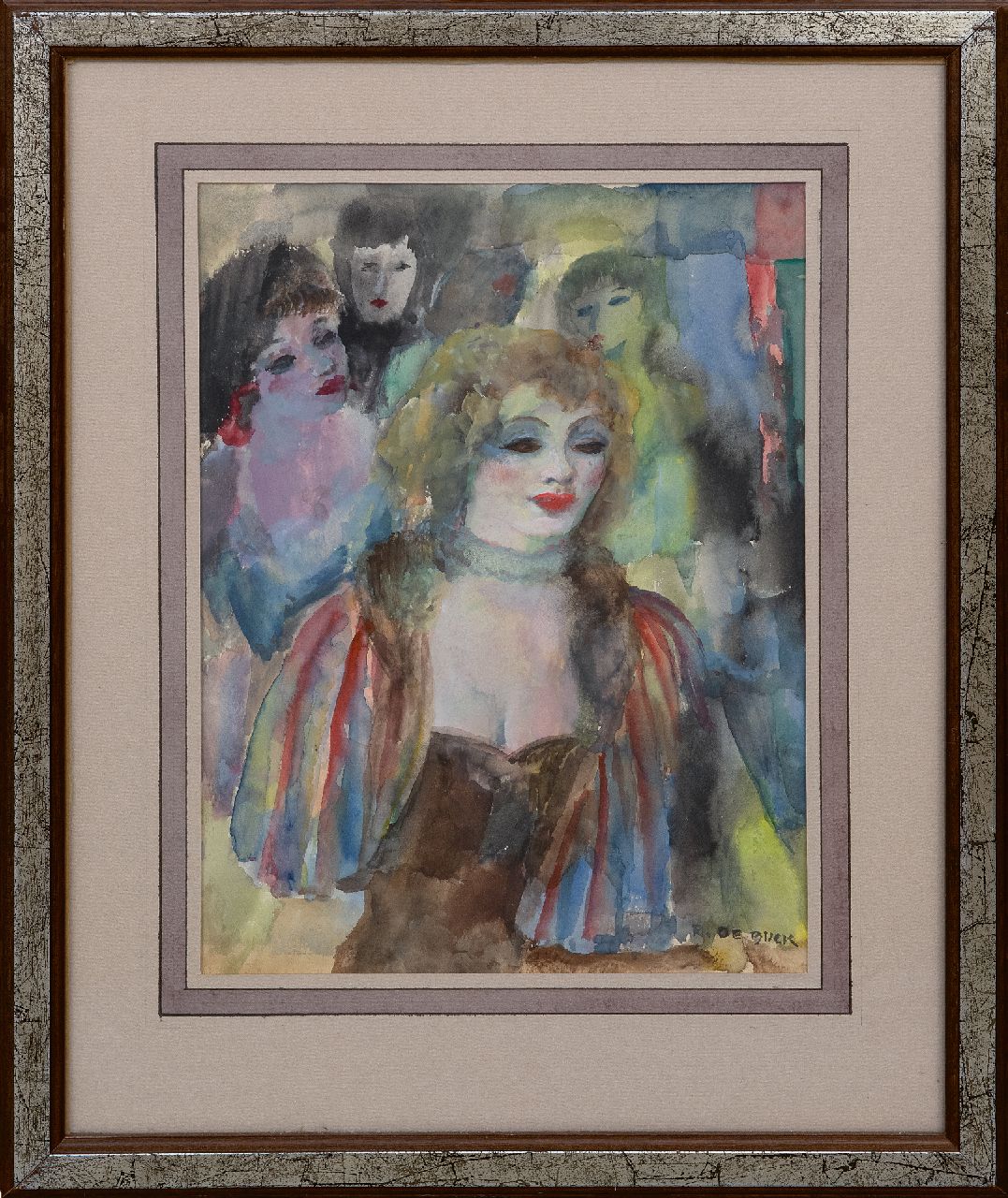 Buck R. de | Raphaël de Buck | Aquarelle und Zeichnungen zum Verkauf angeboten | Vier Frauen, Aquarell auf Papier 31,0 x 23,0 cm, Unterzeichnet u.r. Buck R. de | Raphaël de Buck | Aquarelle und Zeichnungen zum Verkauf angeboten | Vier Frauen, Aquarell auf Papier 31,0 x 23,0 cm, Unterzeichnet u.r.