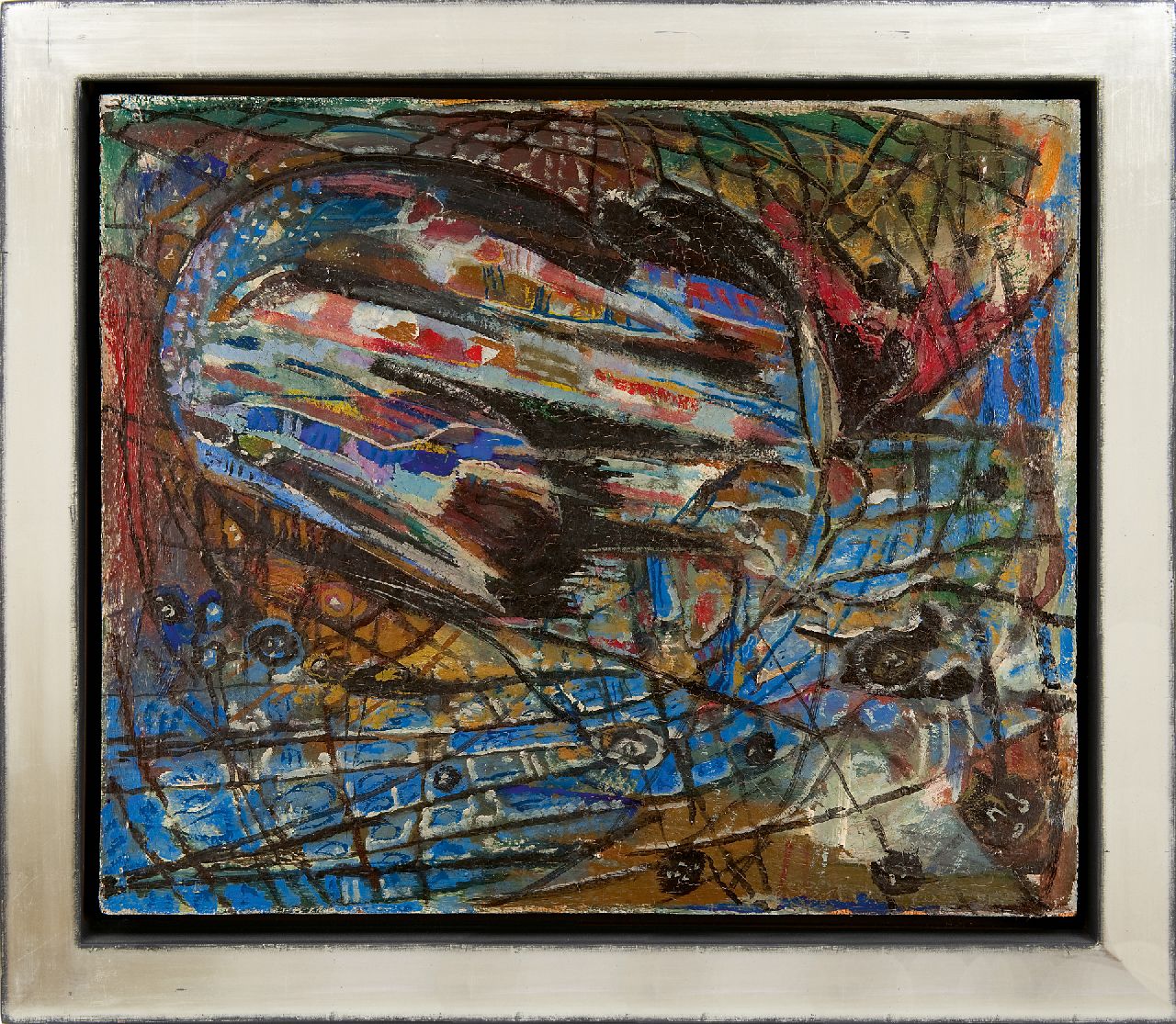 Boonstra K.  | Klaas Boonstra | Gemälde zum Verkauf angeboten | Gemälde Nr. 123, Öl auf Malereifaser 50,1 x 60,0 cm, Unterzeichnet rückseitig