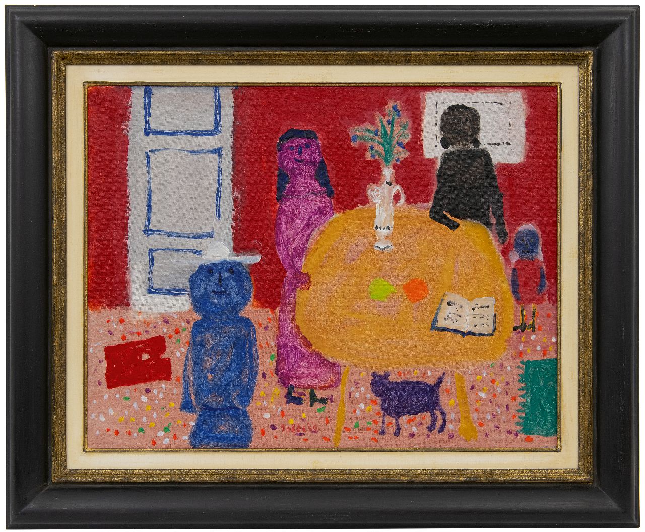 Roëde J.  | Jan Roëde | Gemälde zum Verkauf angeboten | Die erste Musikstunde, Öl auf Leinwand 47,2 x 60,7 cm, Unterzeichnet M.u. und datiert '59