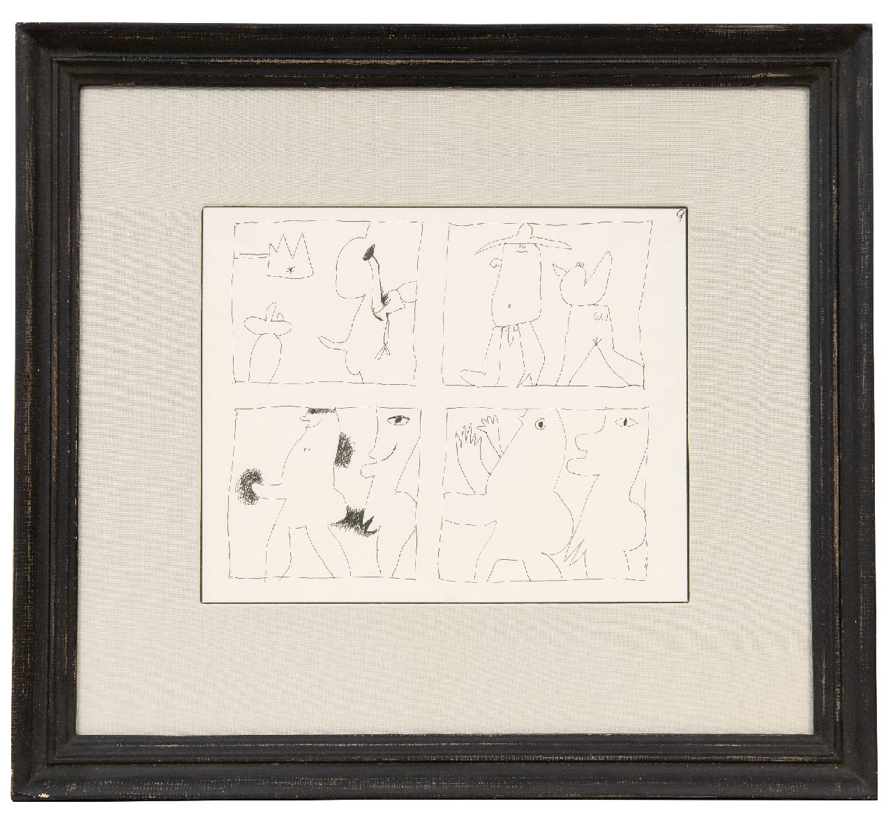 Roëde J.  | Jan Roëde | Aquarelle und Zeichnungen zum Verkauf angeboten | Erotische Skizzen, Feder auf Papier 20,7 x 25,8 cm