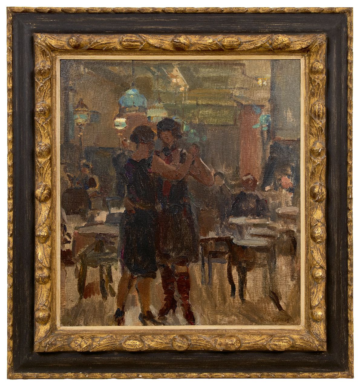 Israels I.L.  | 'Isaac' Lazarus Israels, The café Scala, The Hague, Öl auf Leinwand 65,0 x 58,0 cm, signed l.r. und painted between 1927-1934