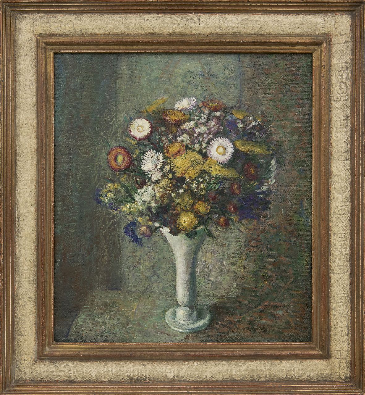 Munnik A.H.  | Andries Hendrik 'Henk' Munnik | Gemälde zum Verkauf angeboten | Trockenblumenstrauss, Öl auf Leinwand 45,7 x 40,5 cm, Unterzeichnet r.u.