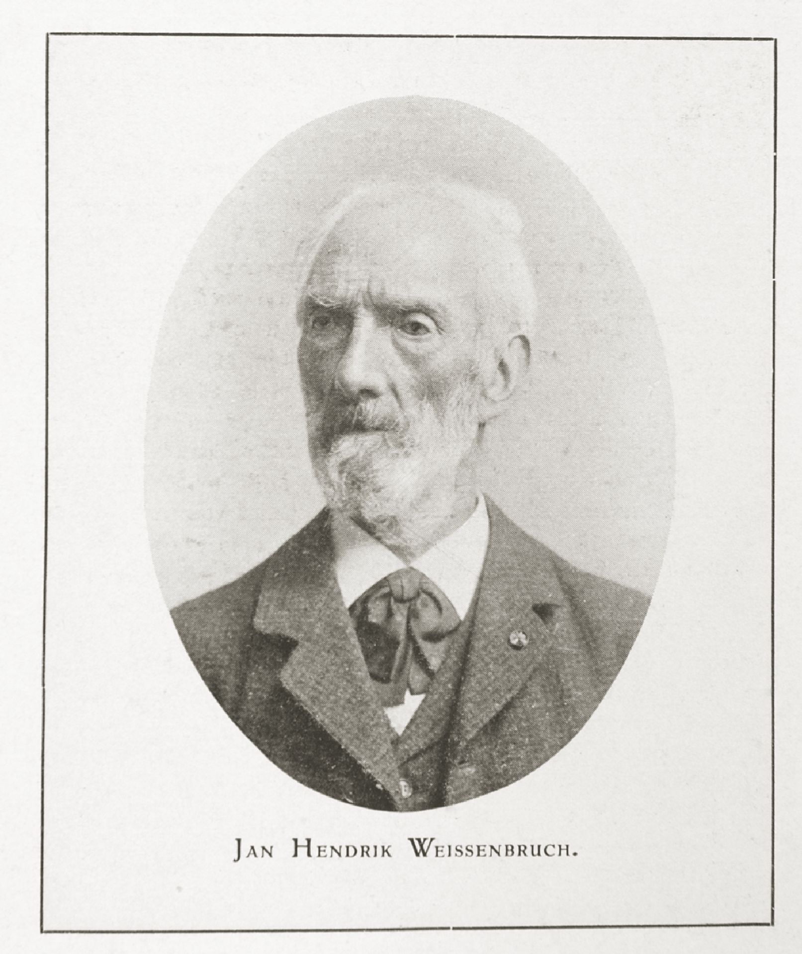 Porträt von Künstler, Maler, Aquarellist, Zeichner und Grafiker Hendrik Johannes 'J.H.' Weissenbruch