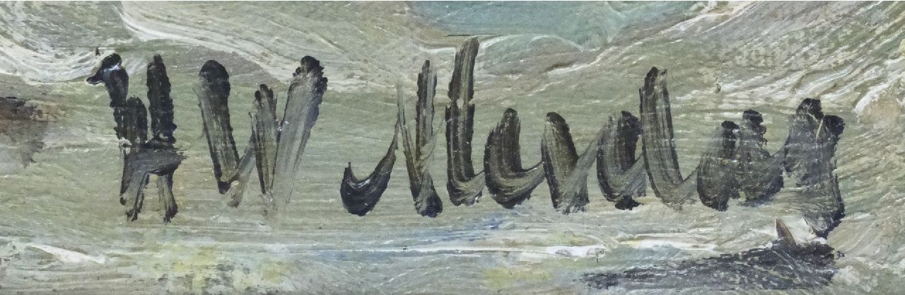 Hendrik Willem Mesdag Signaturen Auf offener See