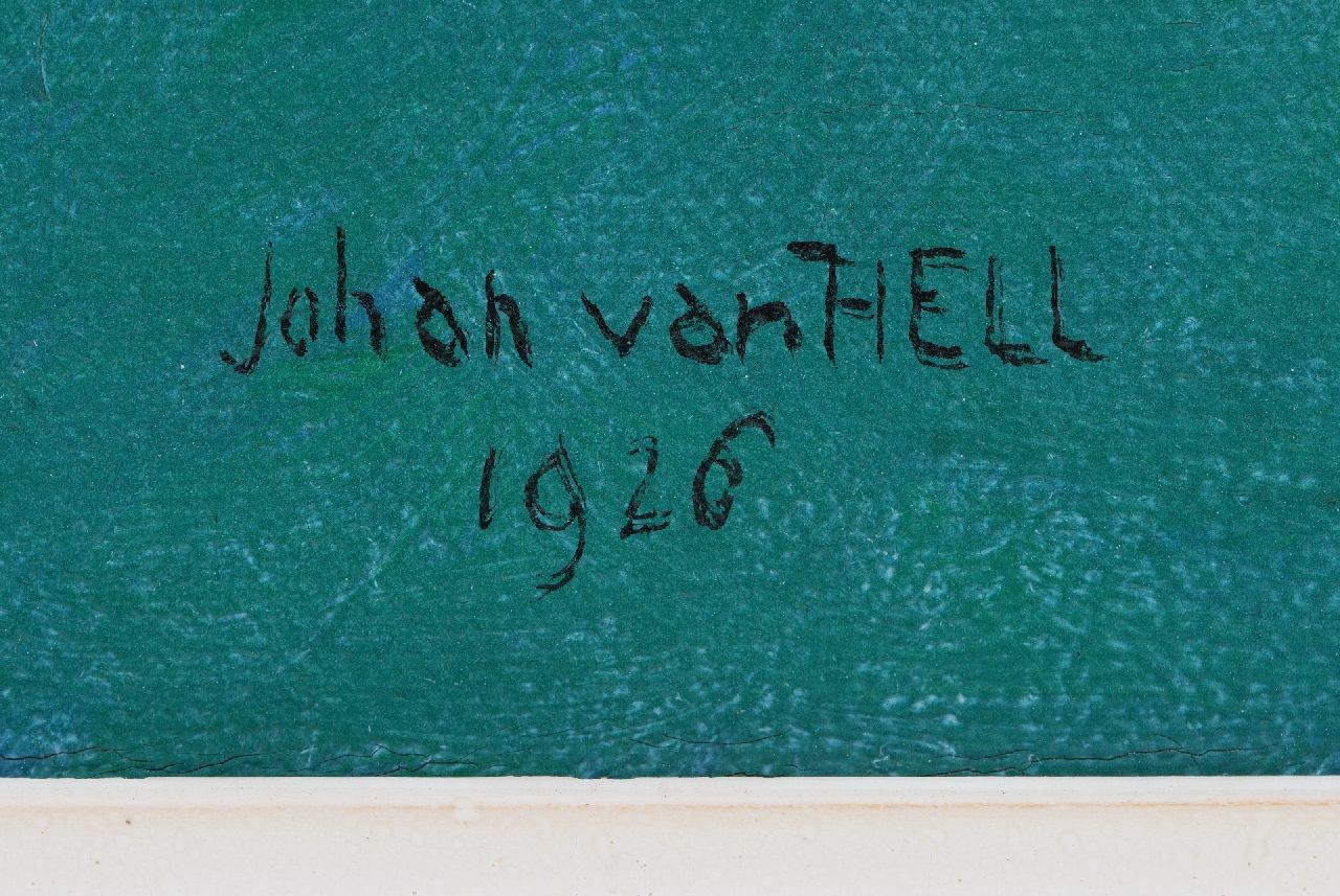 Johan van Hell Signaturen Drei grasende Pferde
