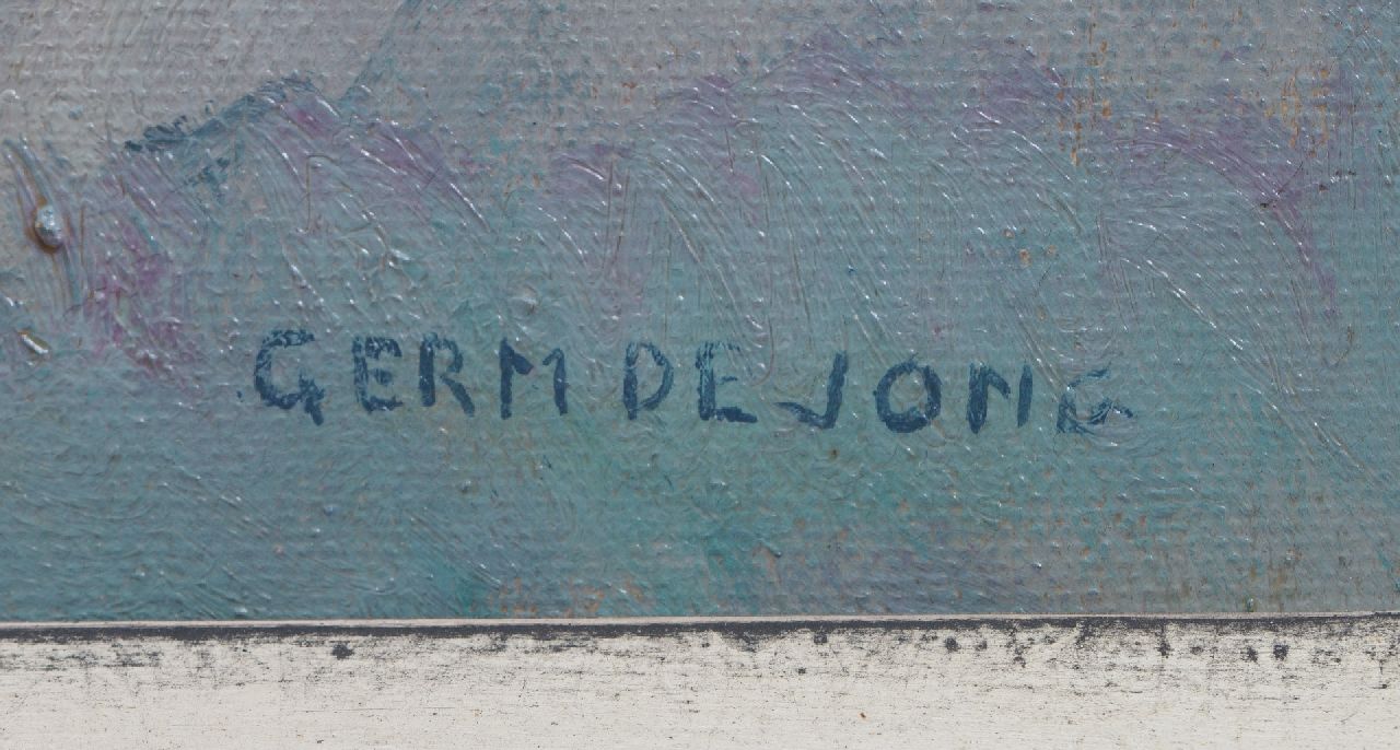 Germ de Jong Signaturen Blumenstilleben mit Zinnien und Lilien