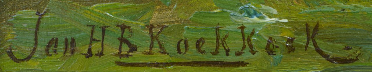 Jan H.B. Koekkoek Signaturen Getreidemühle De Lelie bei Kortenhoef