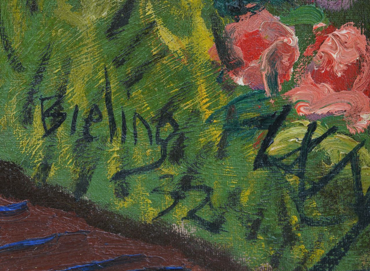 Herman Bieling Signaturen Blüte im Garten, Hillegersberg