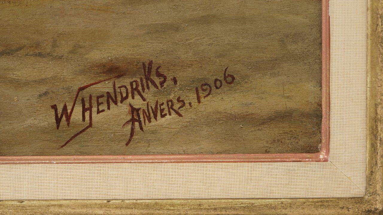 W. Hendriks Signaturen Der glückliche Rückkehr der Fischer