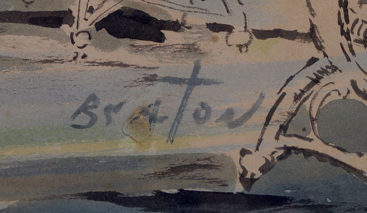 Cecil Walter Hardy Beaton Signaturen Szene aus dem Theaterstück The importance of being Earnest: Miss Prism und Cecily