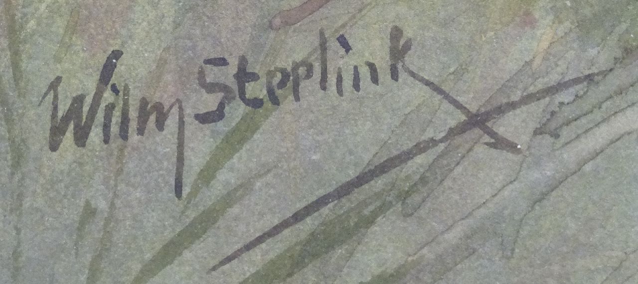 Willem Steelink jr. Signaturen Hirt und seine Schafherde