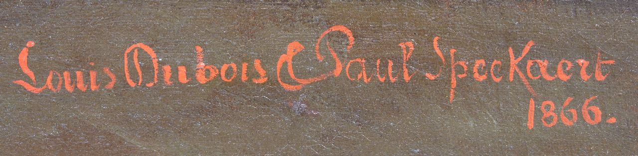 Louis Dubois & Léopold Speekaert Signaturen Silleben mit Fisch und Krebs