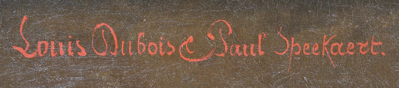 Louis Dubois & Léopold Speekaert Signaturen Stilleben mit Geflügel