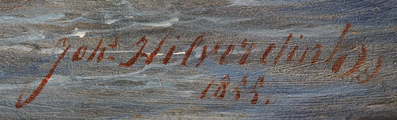 Johannes Hilverdink Signaturen Dammbruch im Grebbedeich am 5. März 1855