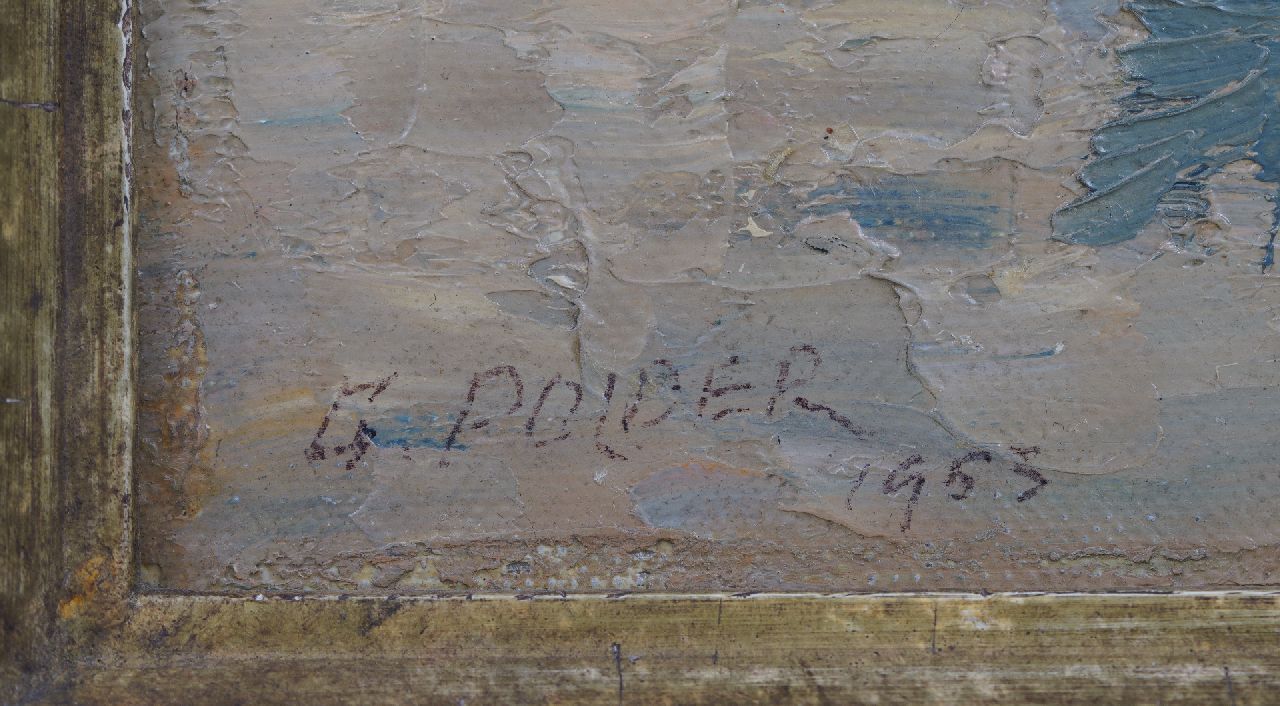 Gerrit de Polder Signaturen Jahrmarkt auf dem Malieveld, Haag
