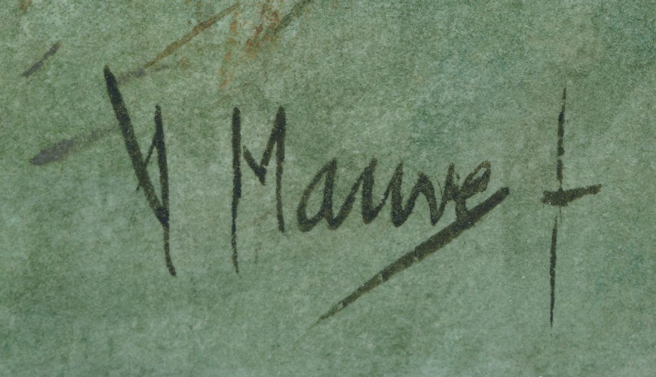 Anton Mauve Signaturen Die doppelte Aufgabe
