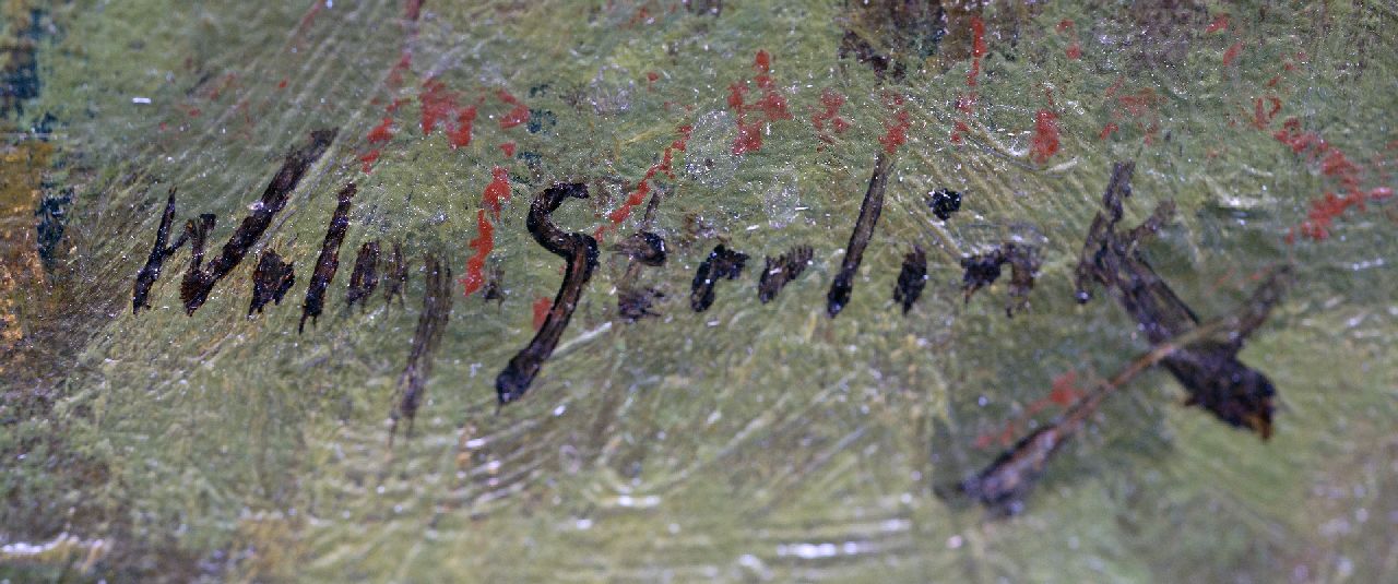 Willem Steelink jr. Signaturen Grasende Schafe auf der Heide