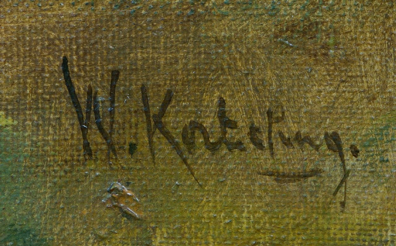Willem Korteling Signaturen Ziege mit Huhn