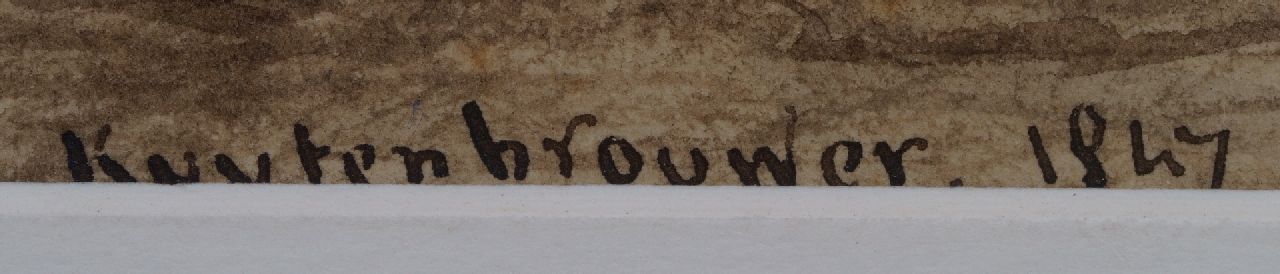 Martinus Antonius Kuytenbrouwer II Signaturen Falkenjagd bei Fontainebleau