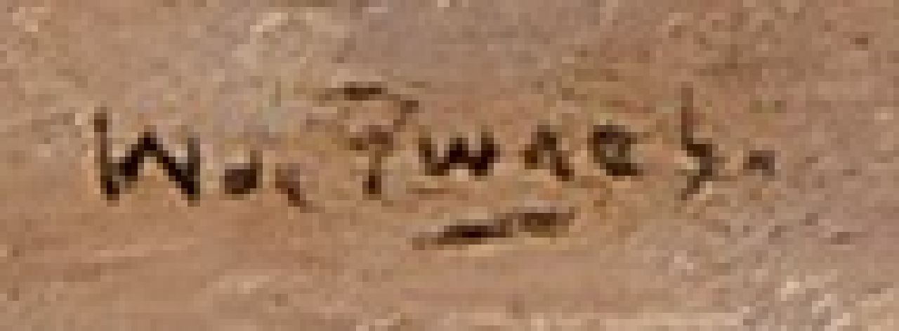 Willem de Zwart Signaturen Ein sommerlicher Tag hinter dem Strand von Loosduinen