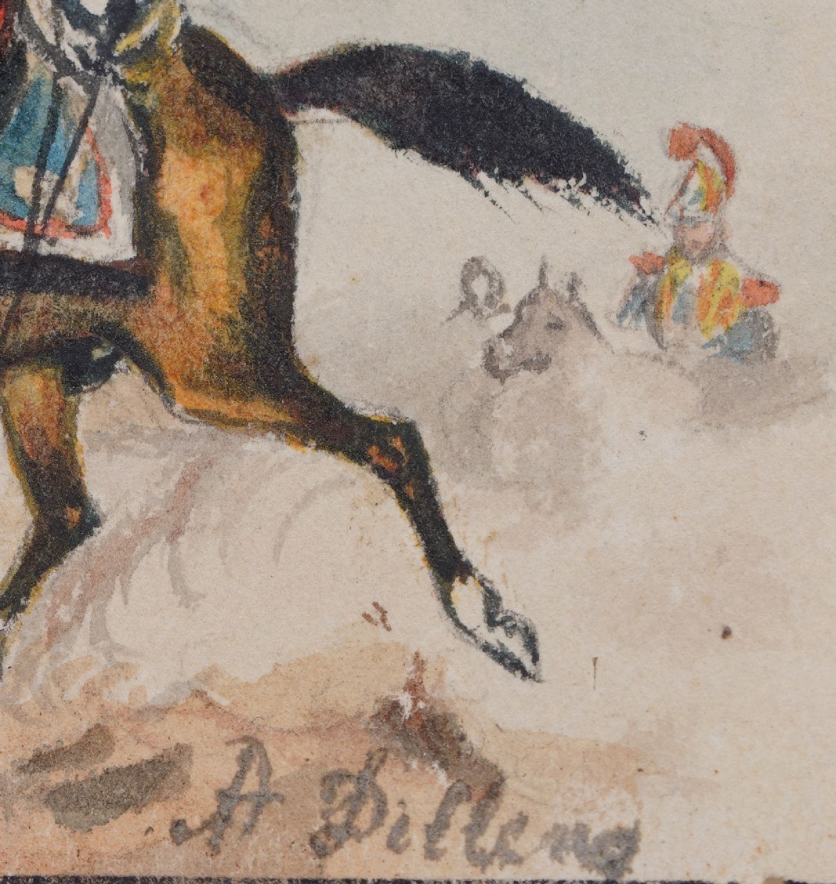 Adolf Dillens Signaturen Cavalerist