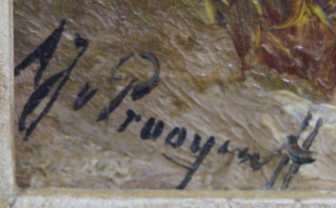 Albert Jurardus van Prooijen Signaturen Heidelandschaft mit Hirten und Vieh