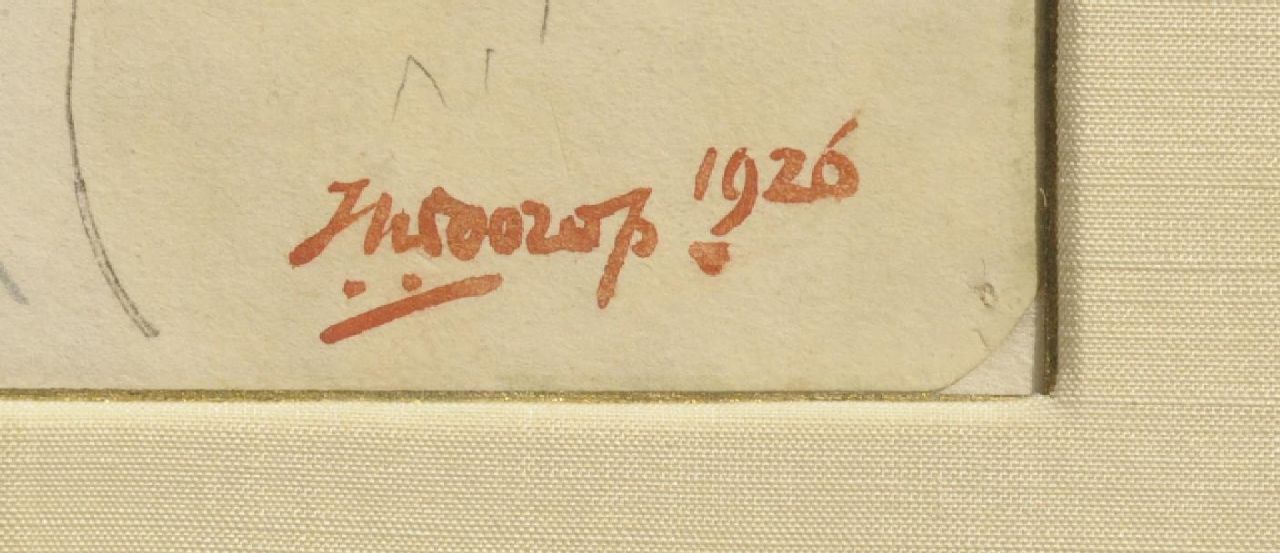 Jan Toorop Signaturen Figuren in den Dünen