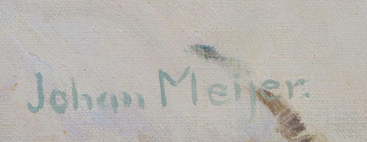Johan Meijer Signaturen Winternachmittag bei Blaricum